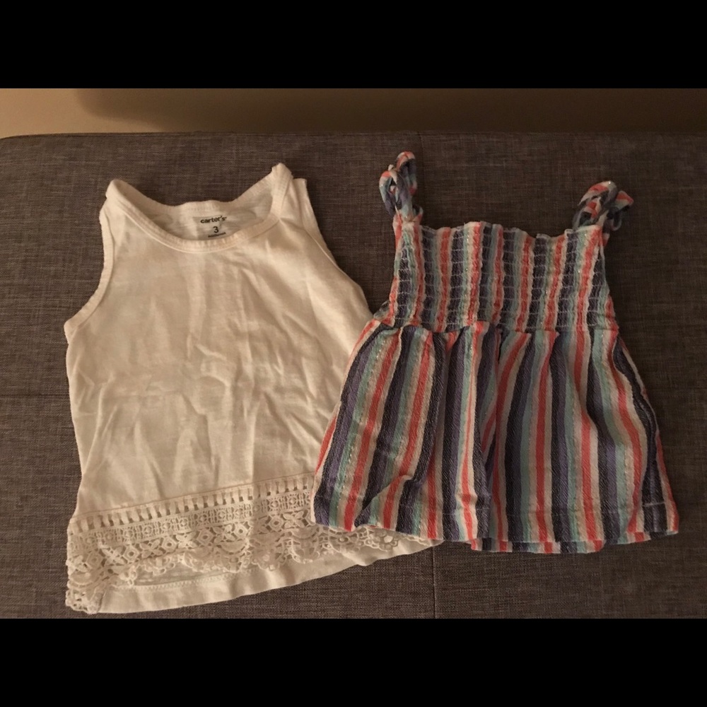 Two Carter’s Tank Tops (Girl 3 months)